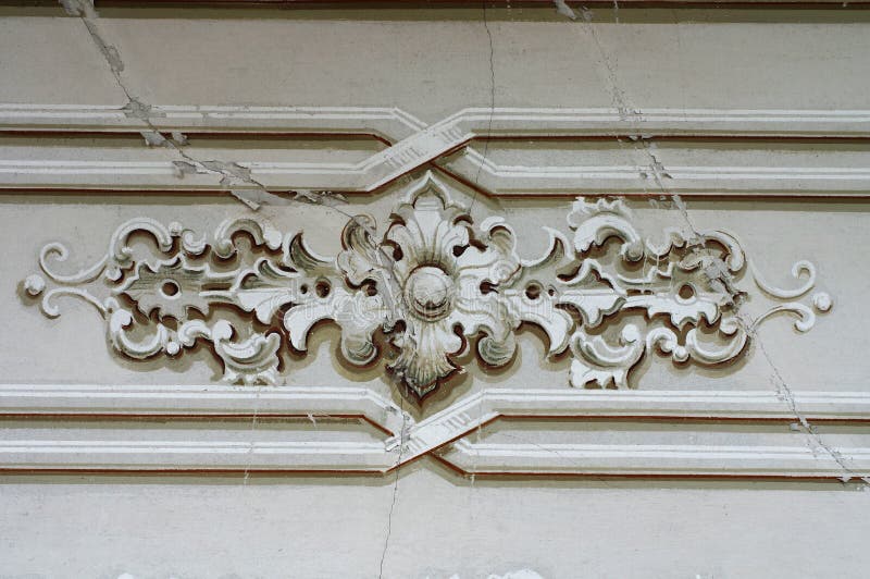 Ornament Baroque Detail Wall Stock Image Image of style, architecture