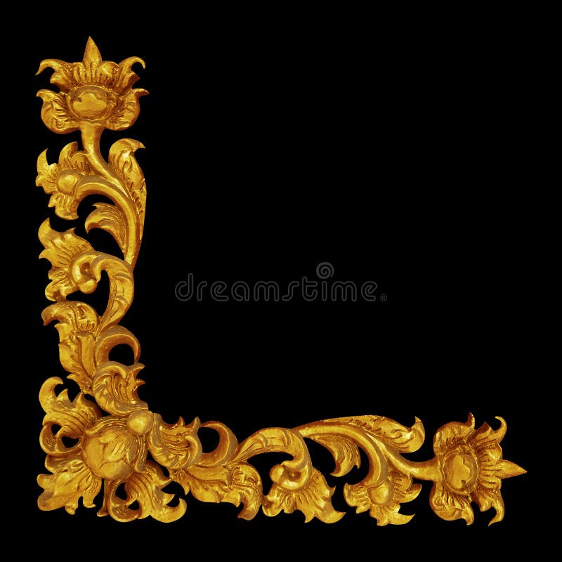Ornament elements, vintage gold floral royalty free stock images Ornament elements, vintage gold floral royalty free stock images