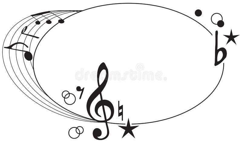 Ornament of musical symbols