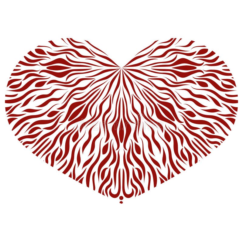 ornamental de coeur Élément fleuri de conception de vintage pour le ` s de Valentine illustration de vecteur ornamental de coeur Élément fleuri de conception de vintage pour le ` s de Valentine illustration de vecteur