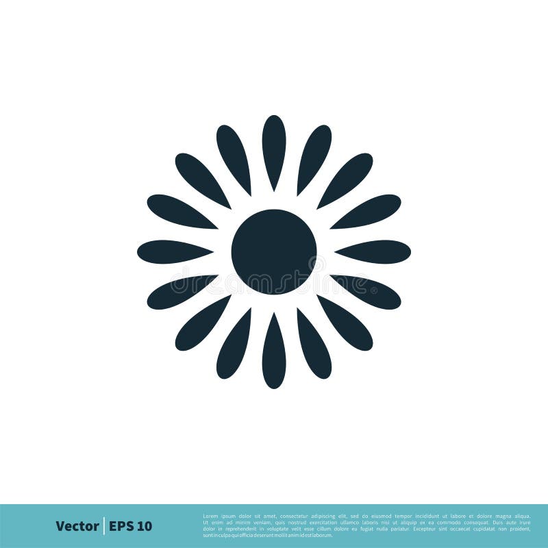 Flower Circle Line Logo Template Illustration Design. Vector EPS 10