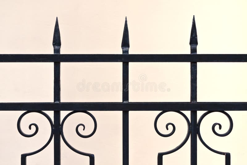 Ornamental iron fence stock photo. Image of wall, guard 25565008