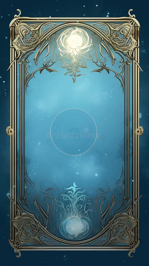 Set of Ornamental retro style frames and blank spaces for tarot