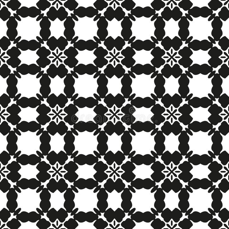 Ornamental seamless floral ethnic black and white pattern stock illustration Ornamental seamless floral ethnic black and white pattern stock illustration