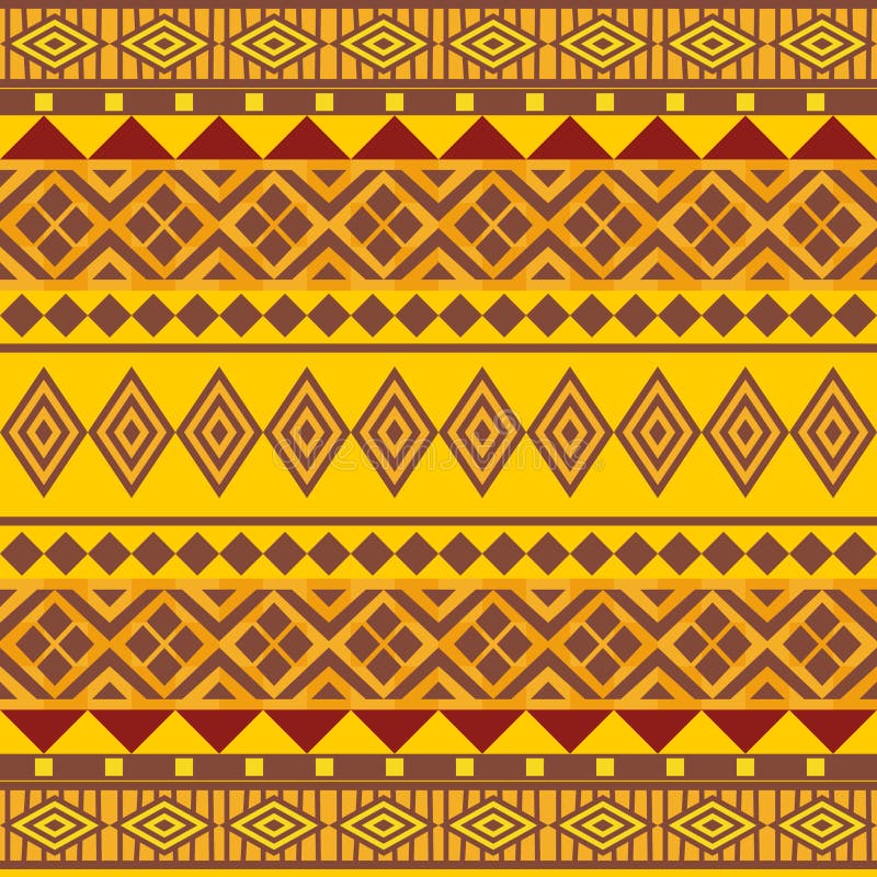 Ornamental seamless pattern afrikan style