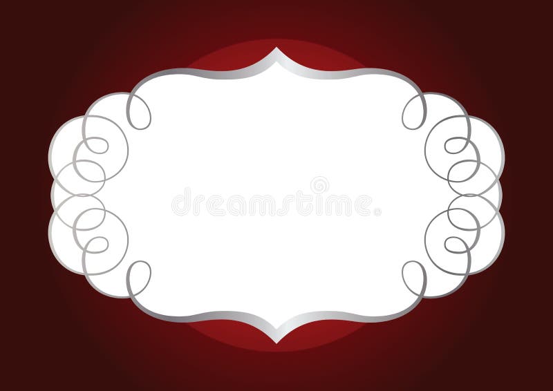 Ornamental silver frame