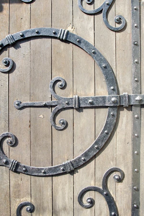 Ornamental Wrought Iron Door Hardware Stock Photo Image of artistry, weathered 13352658