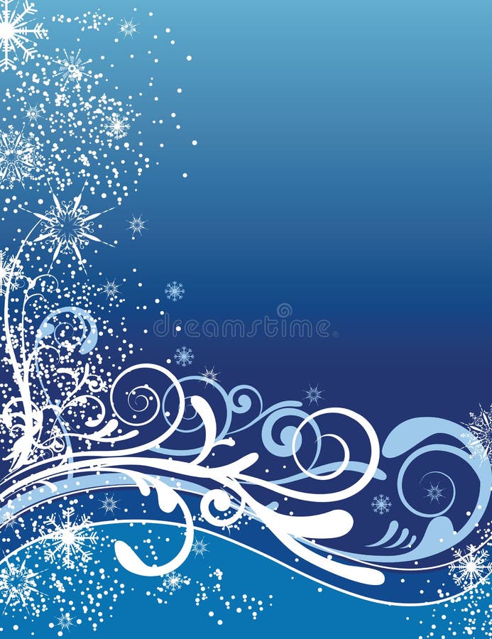Ornamenti blu della priorità bassa di natale illustrazione vettoriale Ornamenti blu della priorità bassa di natale illustrazione vettoriale