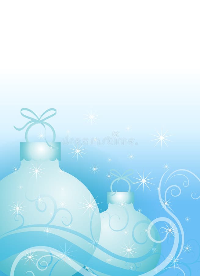 Ornamenti di natale in azzurro illustrazione vettoriale Ornamenti di natale in azzurro illustrazione vettoriale