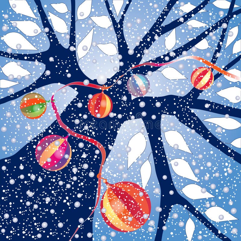 Ornamenti in inverno illustrazione vettoriale Ornamenti in inverno illustrazione vettoriale