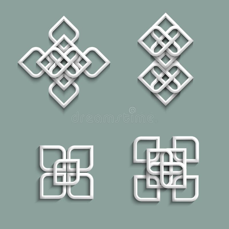 ornamento 3d no estilo árabe ilustração stock ornamento 3d no estilo árabe ilustração stock