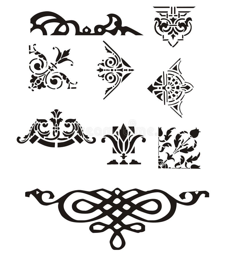 Adorno abstracto stock de ilustración