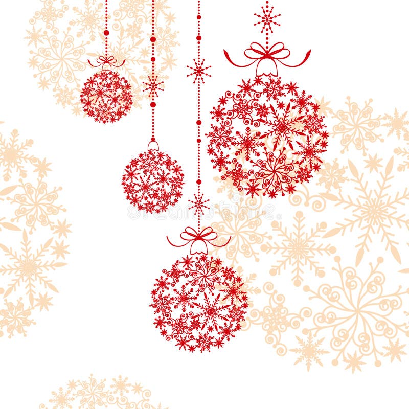 Colorido Ajustado Do Desenho Do Ornamento Do Natal Ilustração