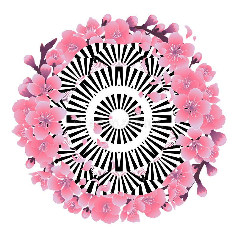 Ornamento astratto del cerchio illustrazione di stock Ornamento astratto del cerchio illustrazione di stock