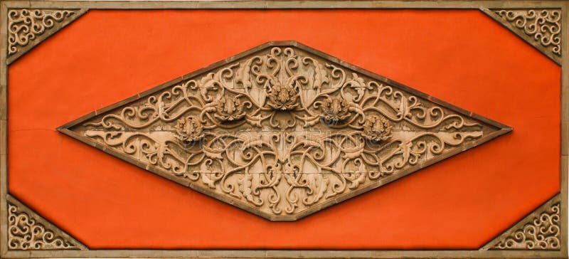 Ornamento ceramico decorato della parete nella Città proibita di Pechino Cina immagini stock libere da diritti Ornamento ceramico decorato della parete nella Città proibita di Pechino Cina immagini stock libere da diritti