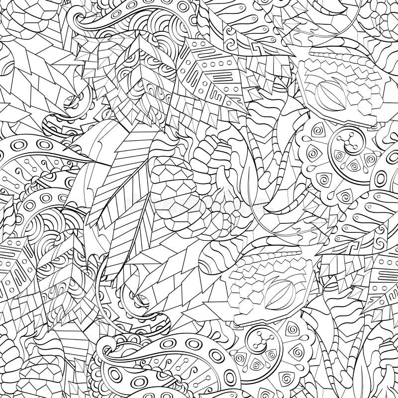 Ornamento curvo mehndi dei trafori Motivo etnico, struttura armoniosa binaria monocromatica di scarabocchio Rebecca 36 Vettore royalty illustrazione gratis Ornamento curvo mehndi dei trafori Motivo etnico, struttura armoniosa binaria monocromatica di scarabocchio Rebecca 36 Vettore royalty illustrazione gratis