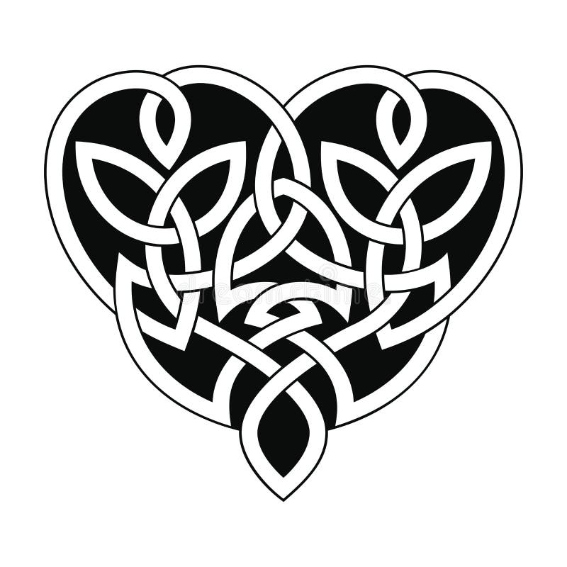 Ornamento céltico del corazón ilustración del vector Ornamento céltico del corazón ilustración del vector