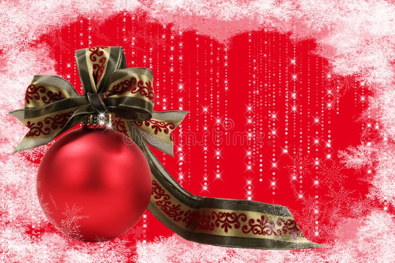 Ornamento de la Navidad con la frontera escarchada imagen de archivo libre de regalías Ornamento de la Navidad con la frontera escarchada imagen de archivo libre de regalías