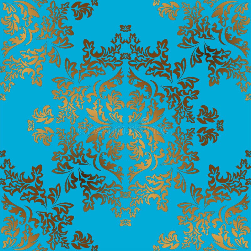 Ornamento de oro incons?til del damasco Modelo tradicional del vector Fondo oriental cl?sico libre illustration Ornamento de oro incons?til del damasco Modelo tradicional del vector Fondo oriental cl?sico libre illustration