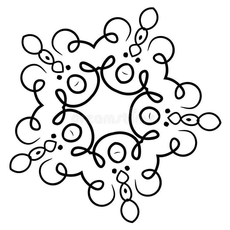 Ornamento dell'animale della mandala illustrazione di stock Ornamento dell'animale della mandala illustrazione di stock