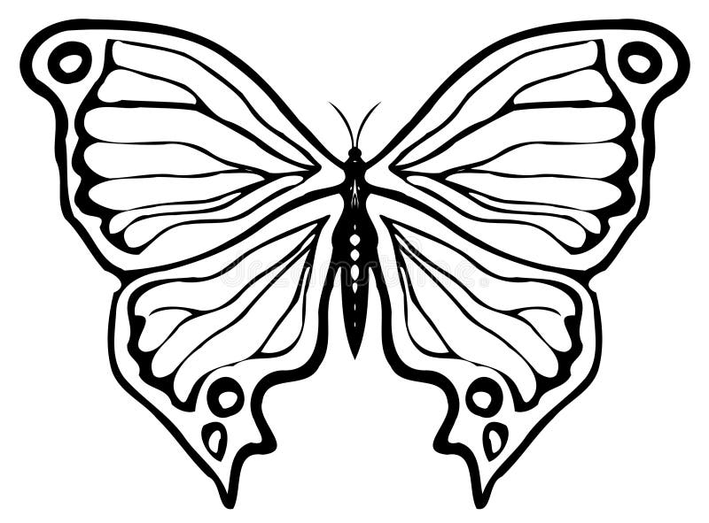 Ornamento a forma di farfalla royalty illustrazione gratis