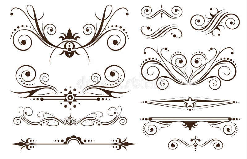 Ornament and Decoration for Borders on Classic Designs. Ornament and Decoration for Borders on Classic Designs