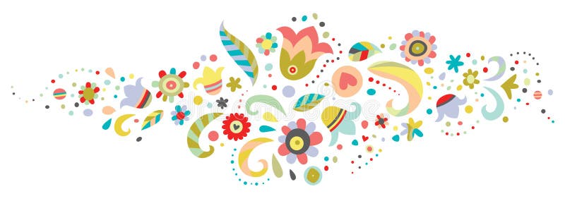 Ornamento floral ilustração do vetor Ornamento floral ilustração do vetor
