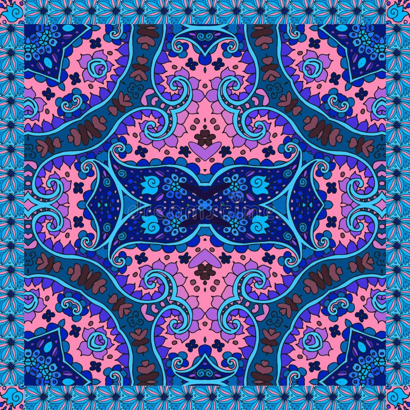 Ornamento floral decorativo Adornos étnicos Puede ser utilizado para las tarjetas, impresiones del pañuelo stock de ilustración Ornamento floral decorativo Adornos étnicos Puede ser utilizado para las tarjetas, impresiones del pañuelo stock de ilustración