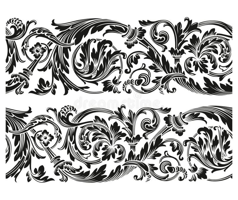 Ornamento floral del vintage stock de ilustración Ornamento floral del vintage stock de ilustración