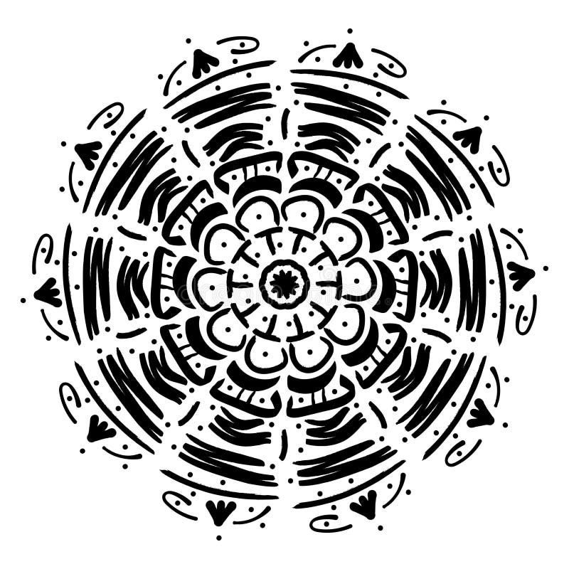 Ornamento geometrico della mandala illustrazione di stock Ornamento geometrico della mandala illustrazione di stock
