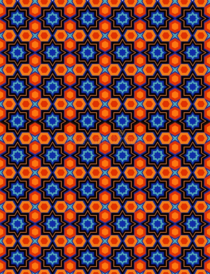 Ornamento rojo, textura inconsútil, tema islámico libre illustration Ornamento rojo, textura inconsútil, tema islámico libre illustration