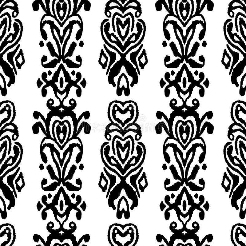 Ornamento senza cuciture di folclore del modello Struttura etnica tribale di vettore Spazzola a strisce nello stile azteco Figura royalty illustrazione gratis Ornamento senza cuciture di folclore del modello Struttura etnica tribale di vettore Spazzola a strisce nello stile azteco Figura royalty illustrazione gratis