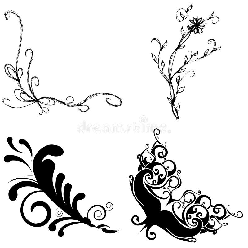 Ornaments ilustração royalty free