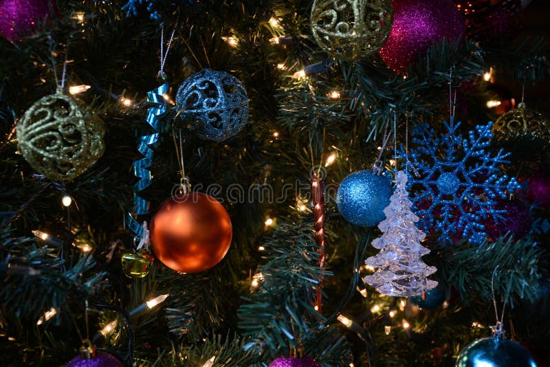 Christmas tree stock photo. Image of decoration, close - 38760572