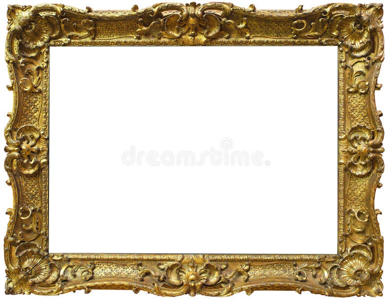 Old baroque picture frame gold silver 56x46 photo frame cadre replicas 