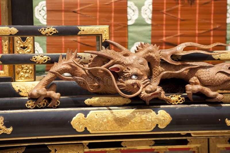 Ornate carved dragon