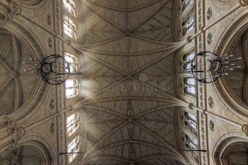 Ornate church ceiling royalty free stock photography
