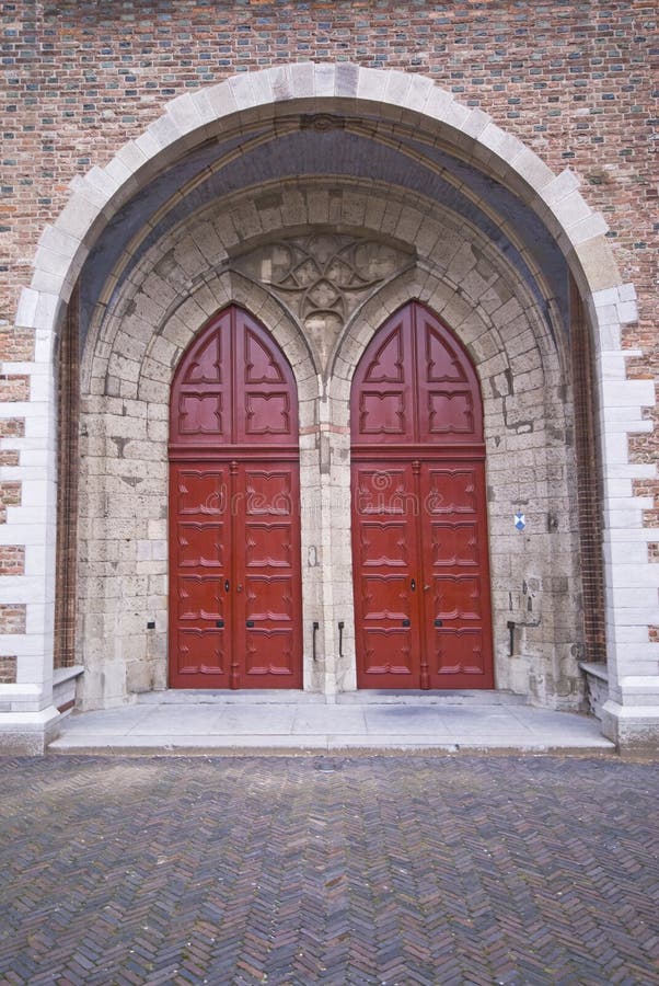 Ornate church doorway royalty free stock images