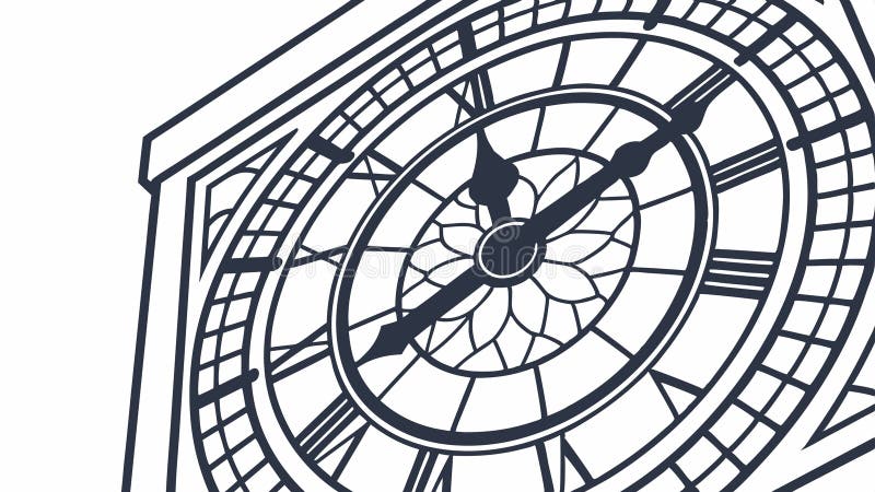 Ornate circular clock, intricate design, timeless elegance, vector design Generative AI royalty free illustration