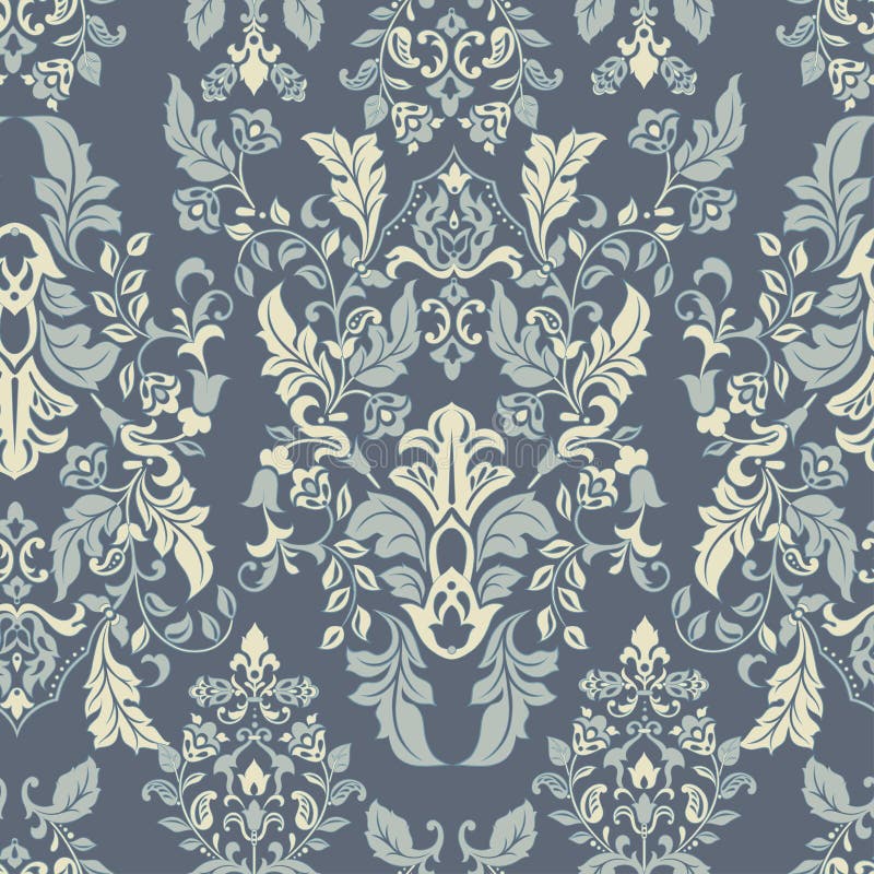 Ornate damask background stock vector. Illustration of foliage 88826114