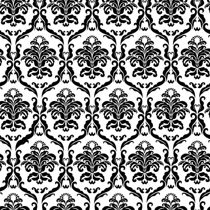 Ornate damask tile stock vector. Illustration of seamless - 12734495