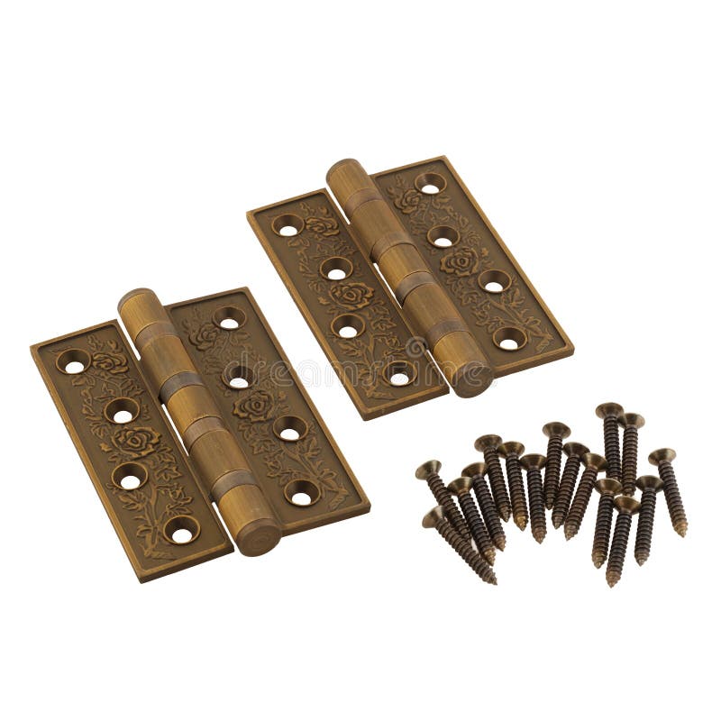 Ornate door hinges stock photo. Image of interior, metal 28822688