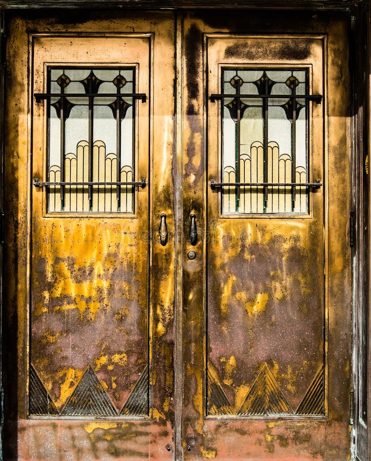 Copper Doors of the Temple Jerusalem Stock Image Image of