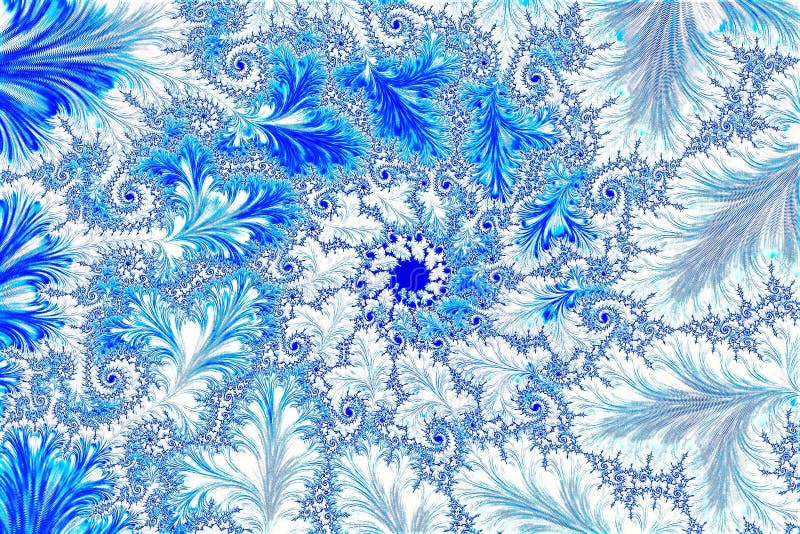 Ornate fractal background - abstract digitally generated image royalty free illustration