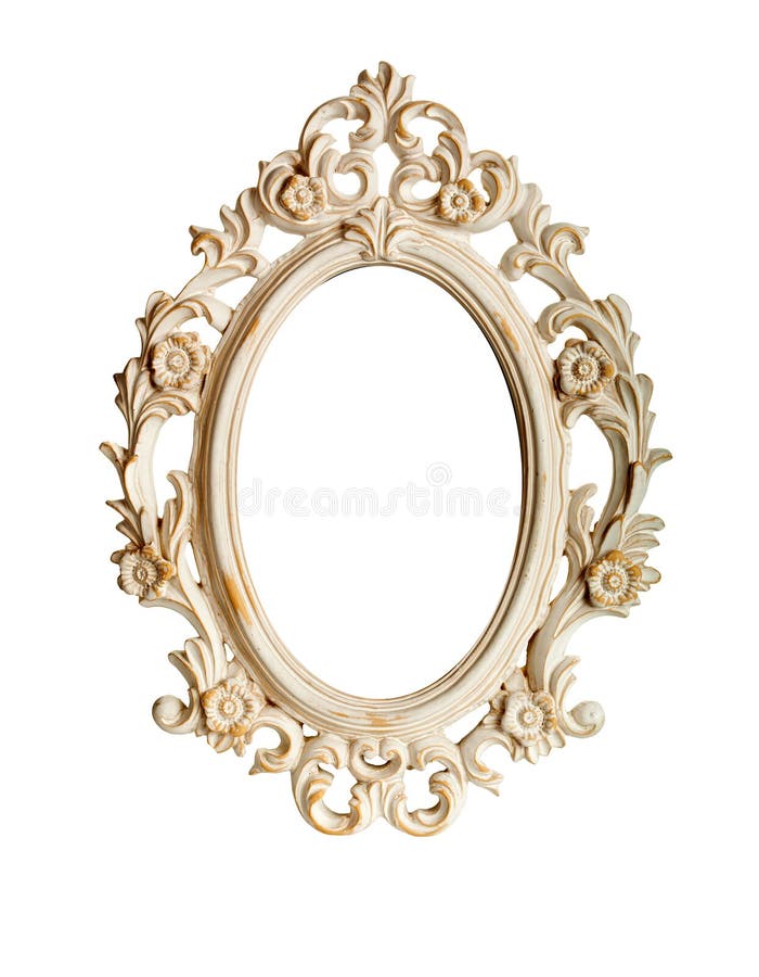 Ornate oval picture frame stock image. Image of empty 25338085