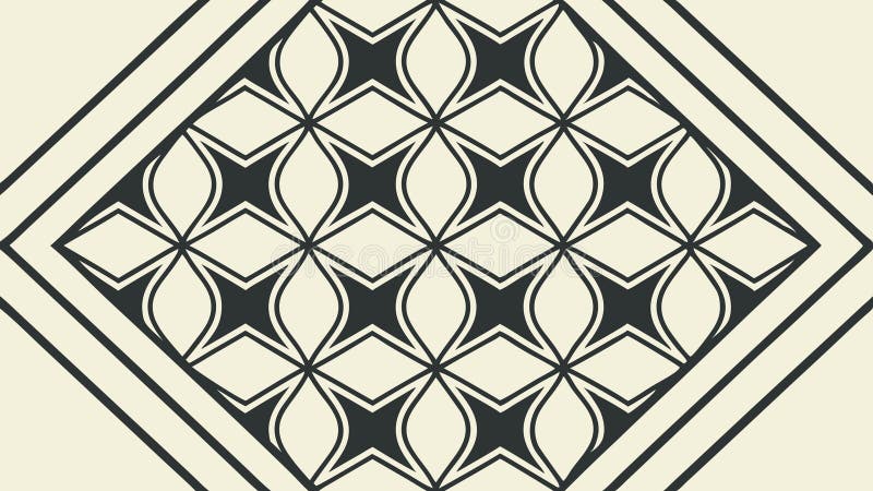 Ornate Geometric Square Pattern Intricate Design Vector, vector design Generative AI vector illustration