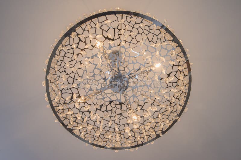 Ornate Glass Lights At A Market Stall Stock Image Image Of