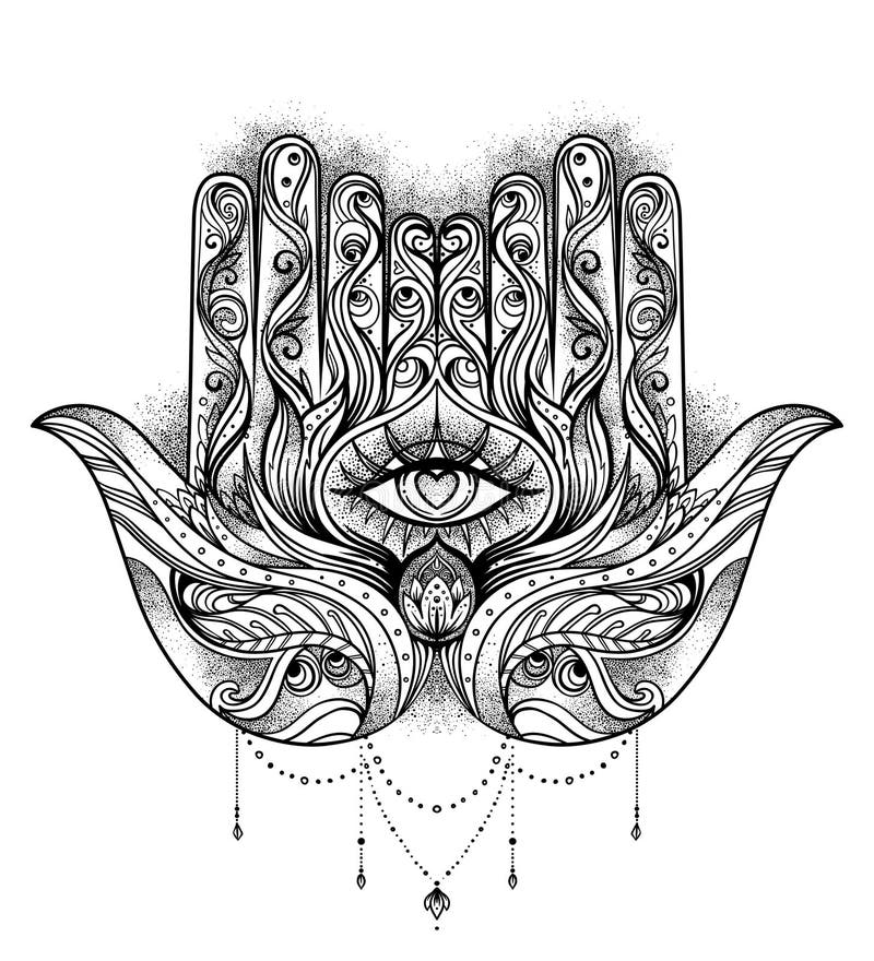 Hamsa hand tattoo design by thirteen7s on DeviantArt