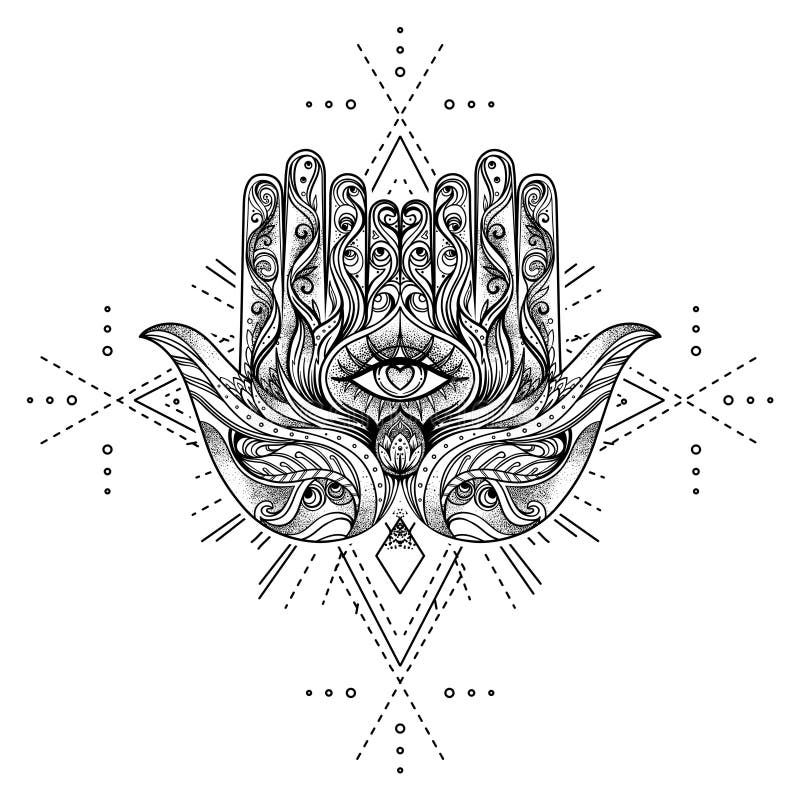 Abstract Jewish Hamsa Stock Illustrations – 342 Abstract Jewish Hamsa ...