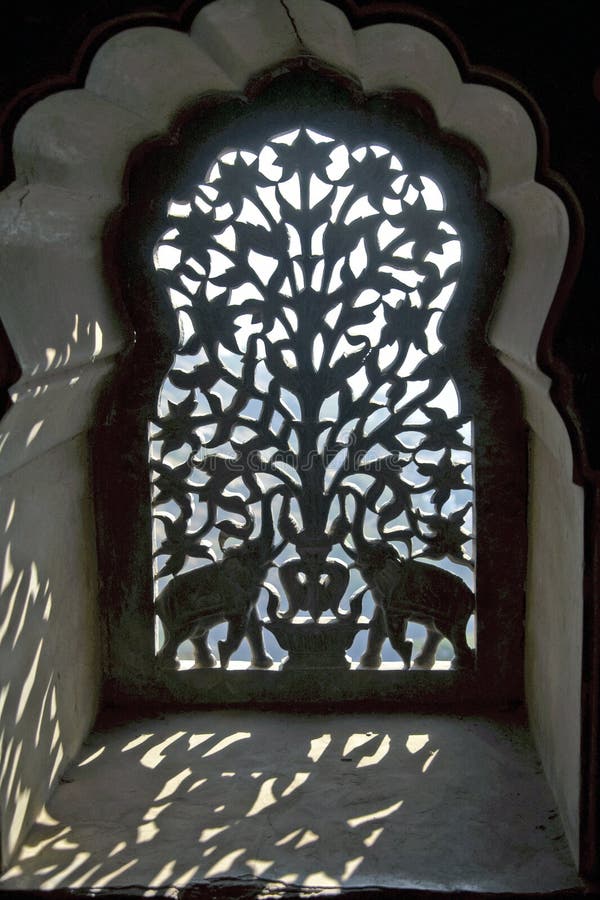 Ornate Indian Window Screen Stock Image Image of architecture, window